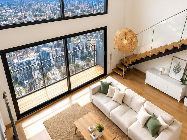 Salón Loft en residencial CREA en Burjassot